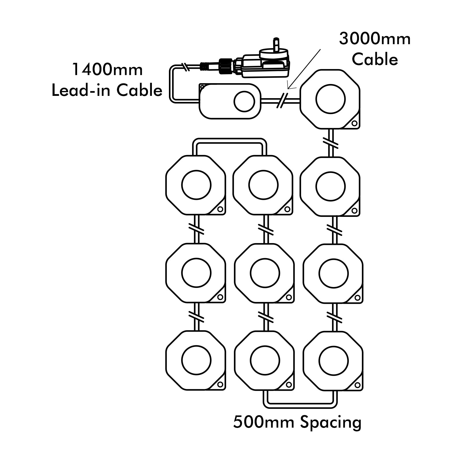 5m RGB CCT smart wall washing lights, Grid Connect app controlled by Arlec
