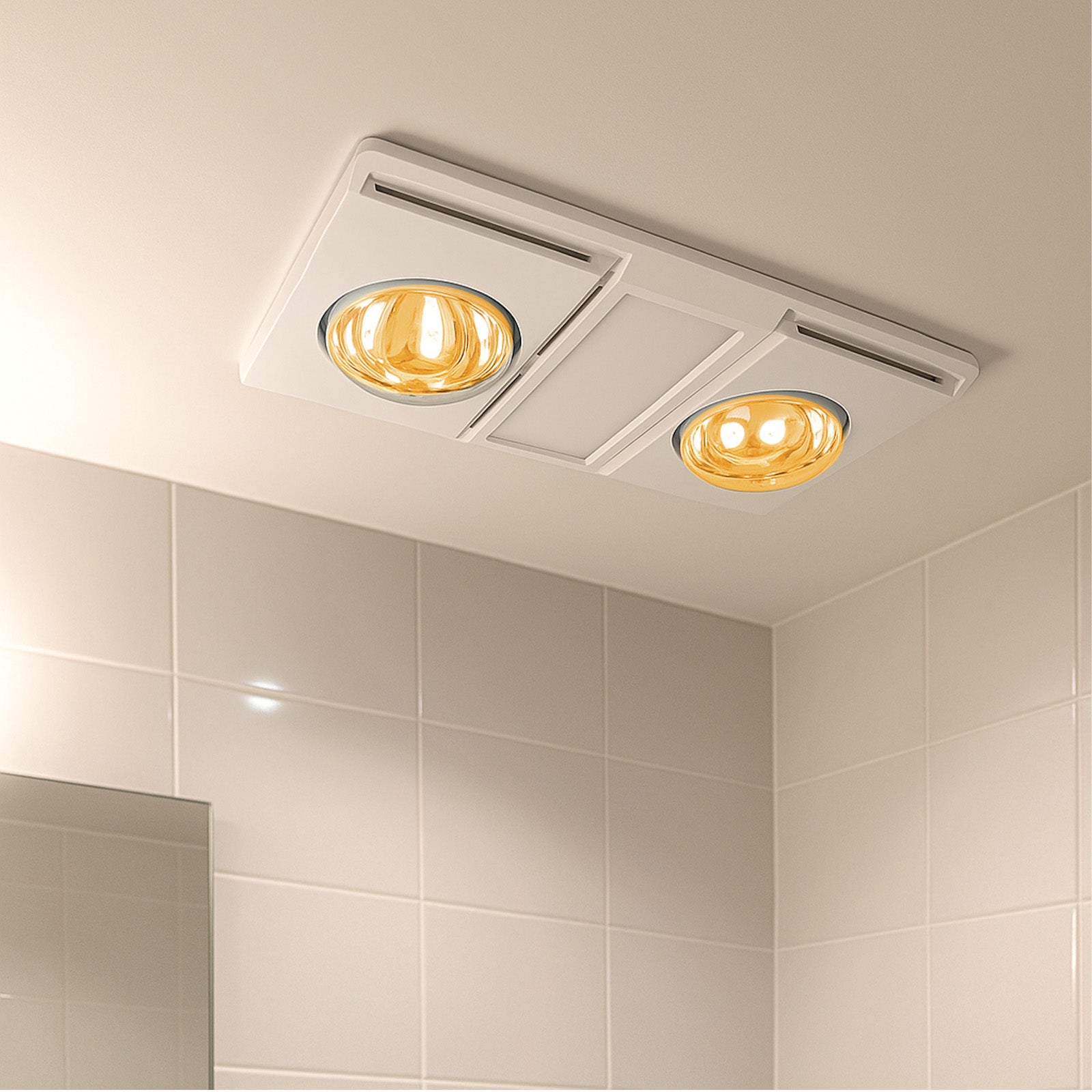 Arlec 275W E27 heat lamp twin pack for bathroom heating and infrared applications