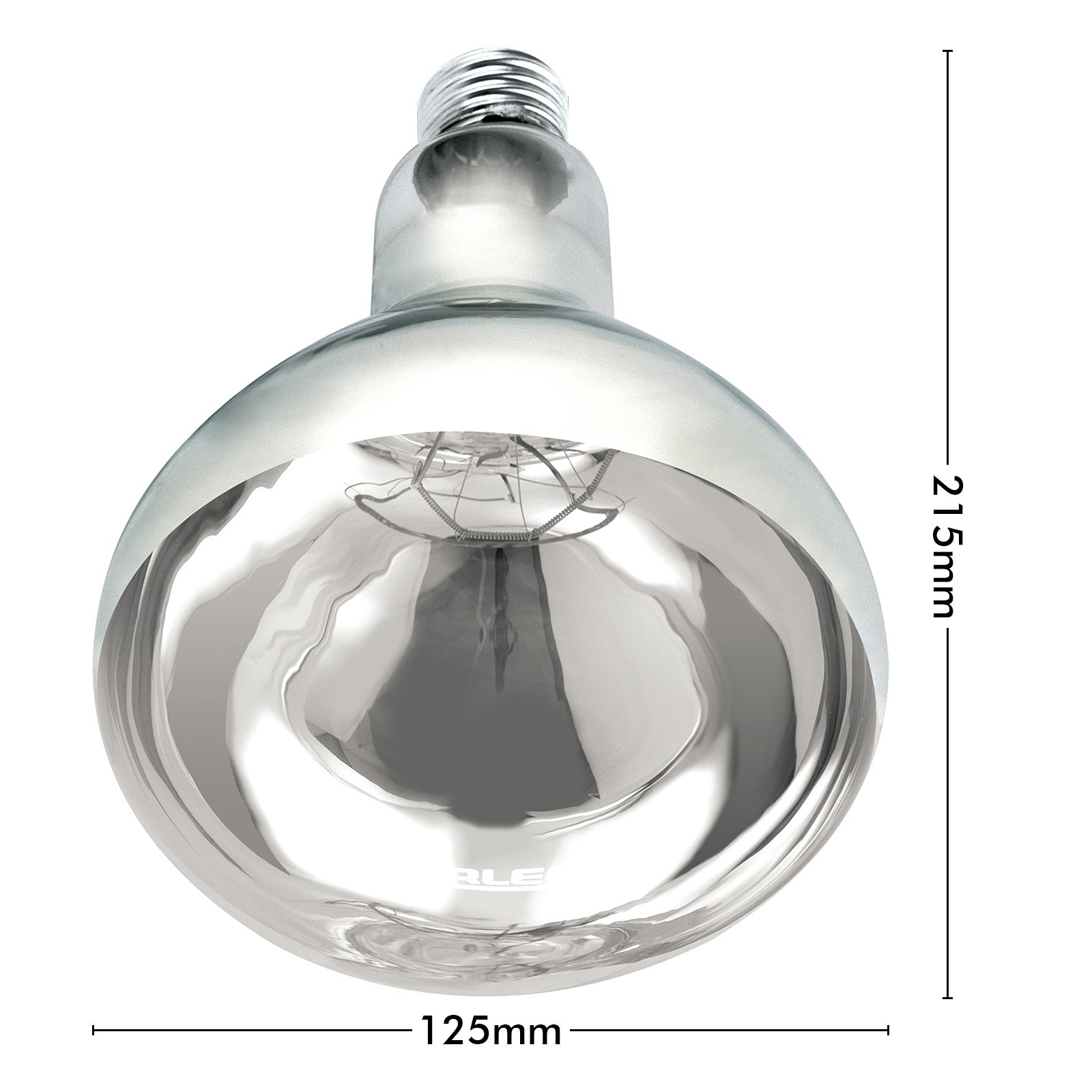 Arlec 275W E27 heat lamp twin pack for bathroom heating and infrared applications