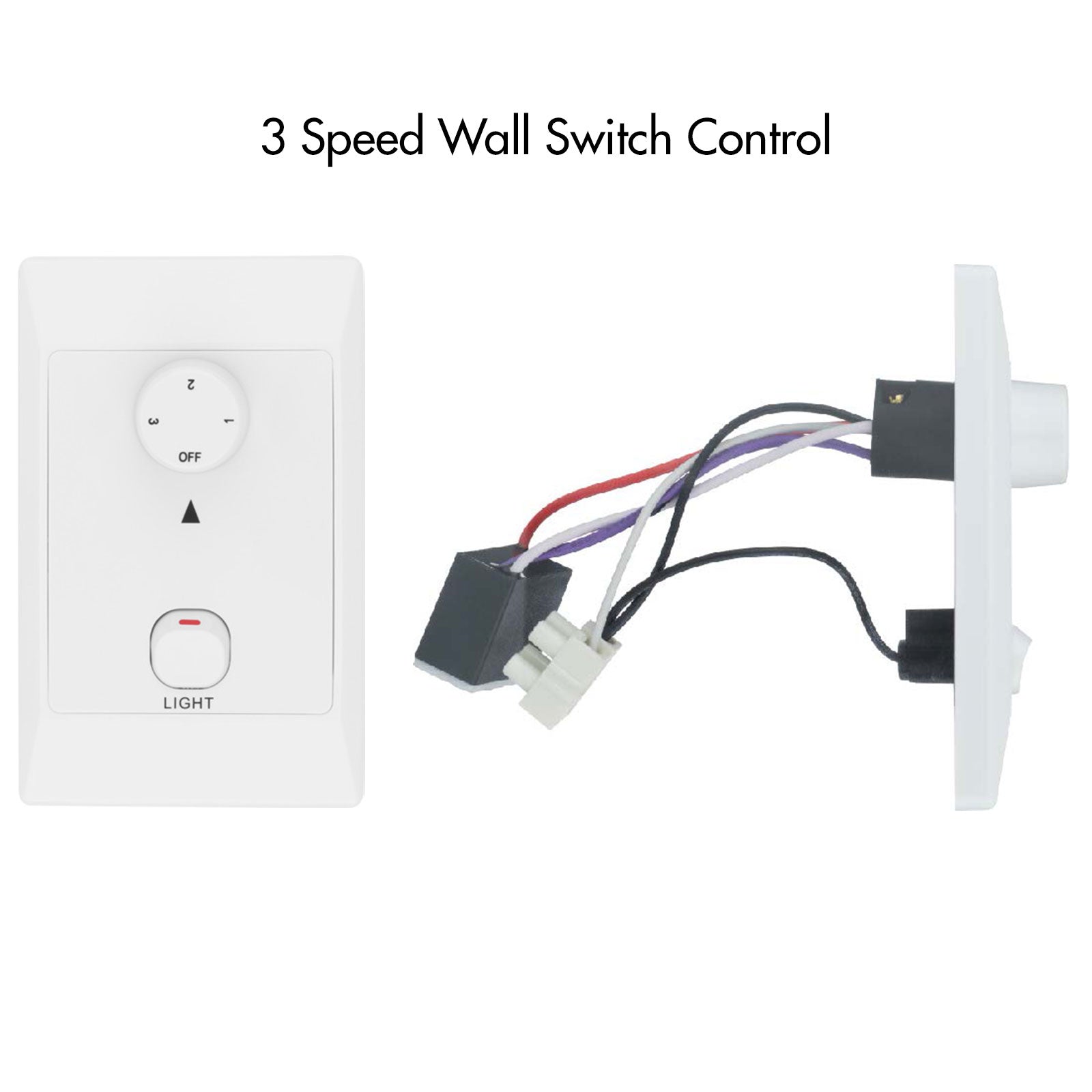 arlec 127cm hugger ceiling fan – low-profile ceiling fan with light; matte white 4 blade fan; space-saving cct ceiling fan