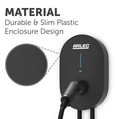 Arlec 7kW EV Charger with Type 2 connector, IP55-rated weatherproof electric vehicle wall charger with 5m cable