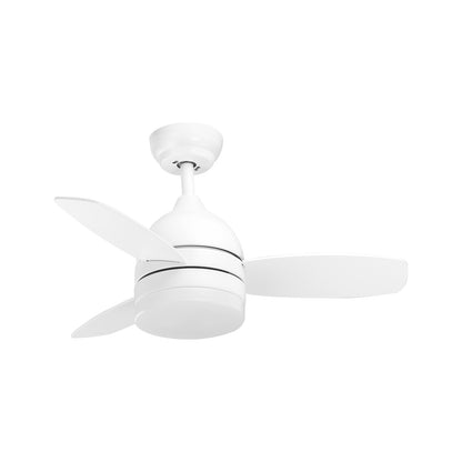arlec 87cm 3 blade ceiling fan – white ceiling fan with light option; energy-saving fan for home; wall controlled fan