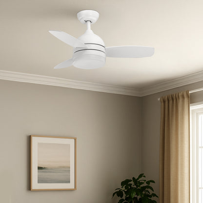 arlec 87cm 3 blade ceiling fan – white ceiling fan with light option; energy-saving fan for home; wall controlled fan