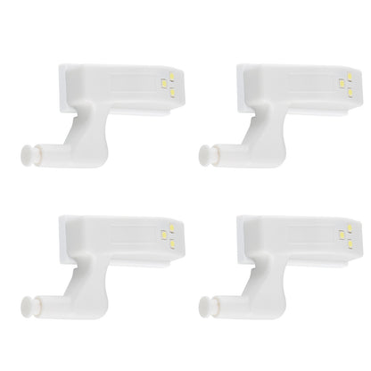 Arlec cupboard hinge lights 4-pack, battery powered LED for cabinets, motion sensor light