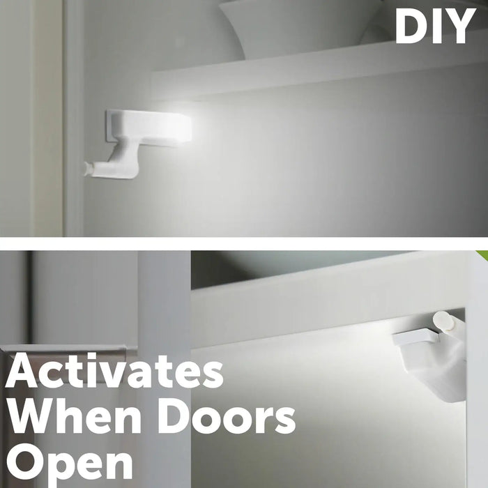 Arlec White LED Cupboard Hinge Light - 4 Pack