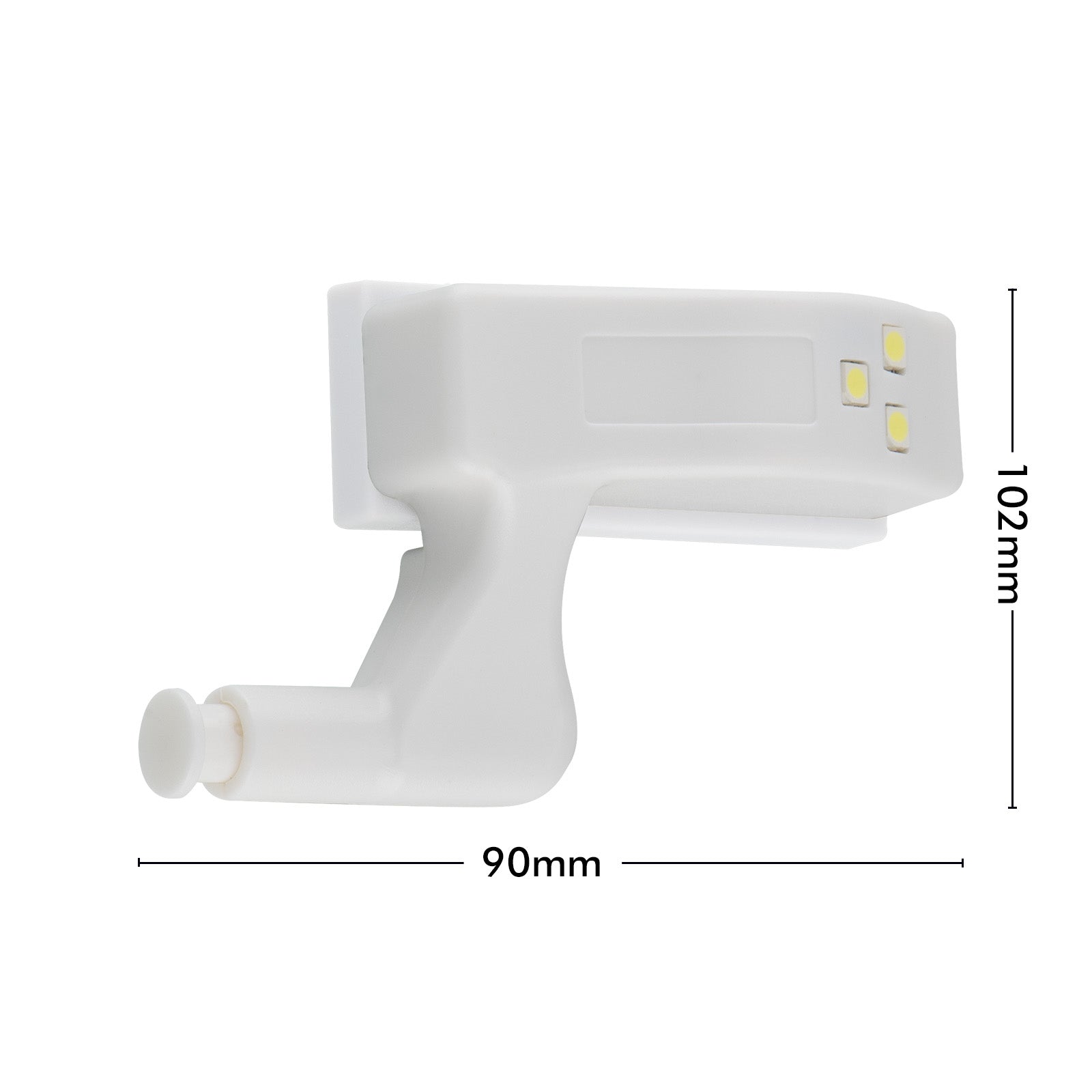 Arlec cupboard hinge lights 4-pack, battery powered LED for cabinets, motion sensor light