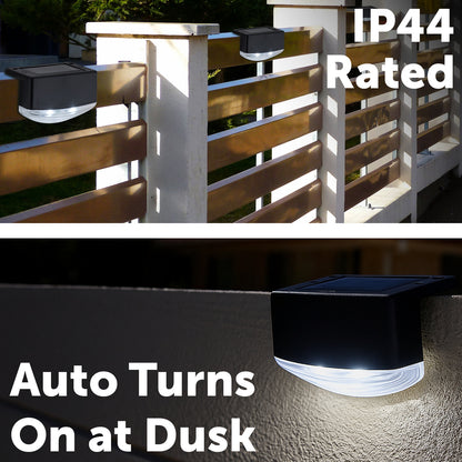 Arlec LED Solar Fence Light - 4 Pack - solar powered light, energy efficient LED