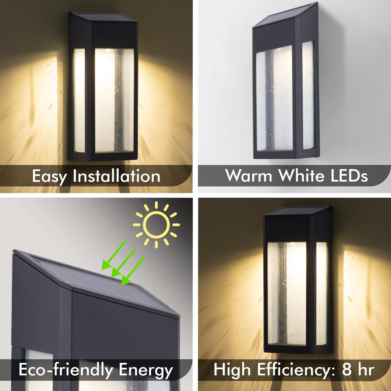 Arlec LED Vintage Glass Effect Accent Solar Light - solar powered light, energy efficient LED