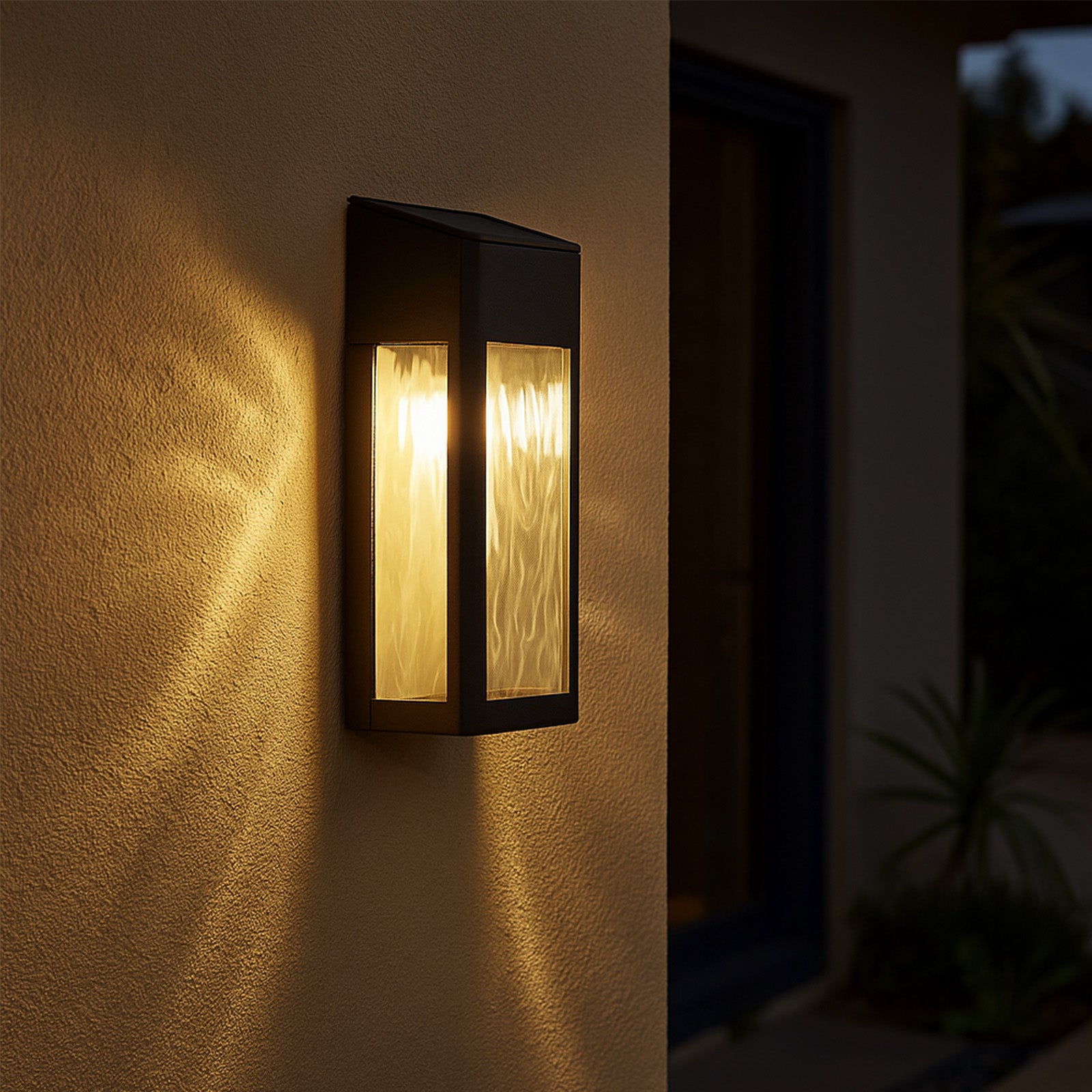 Arlec LED Wave Glass Effect Accent Solar Light - solar powered light, energy efficient LED