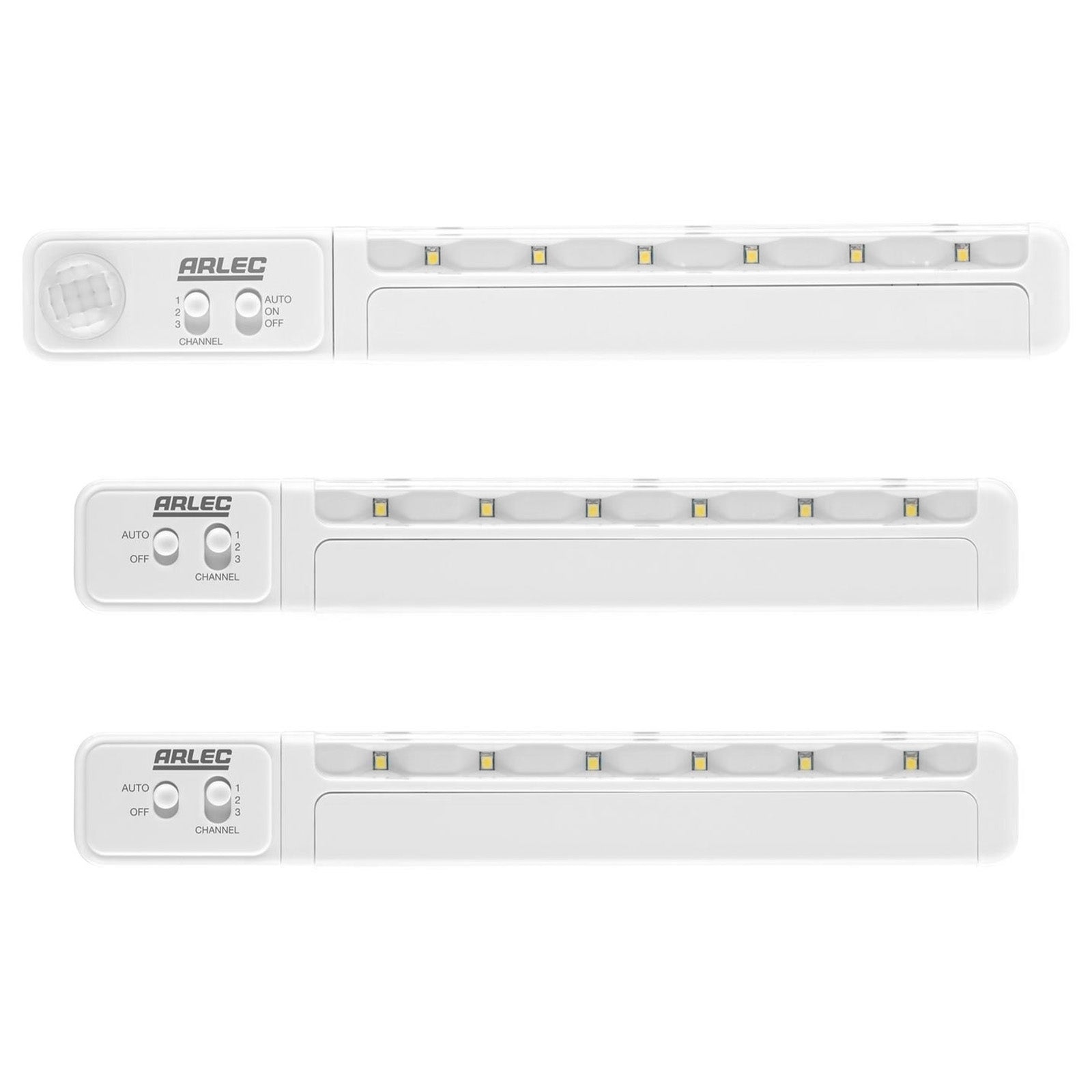 Arlec wireless linkable LED sensor light kit, battery-powered motion-activated lighting