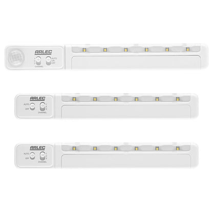 Arlec wireless linkable LED sensor light kit, battery-powered motion-activated lighting