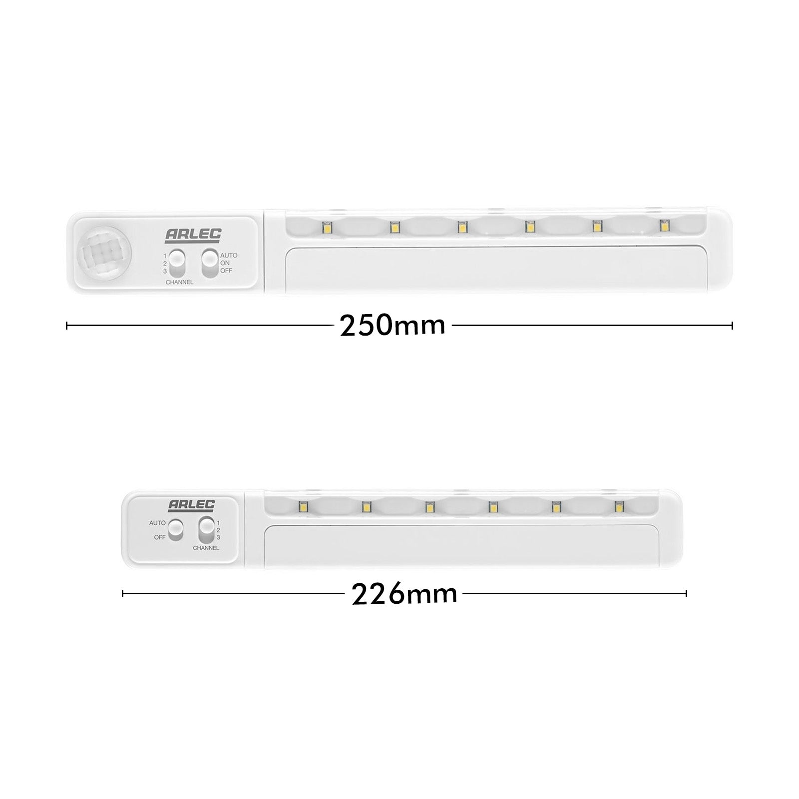 Arlec wireless linkable LED sensor light kit, battery-powered motion-activated lighting