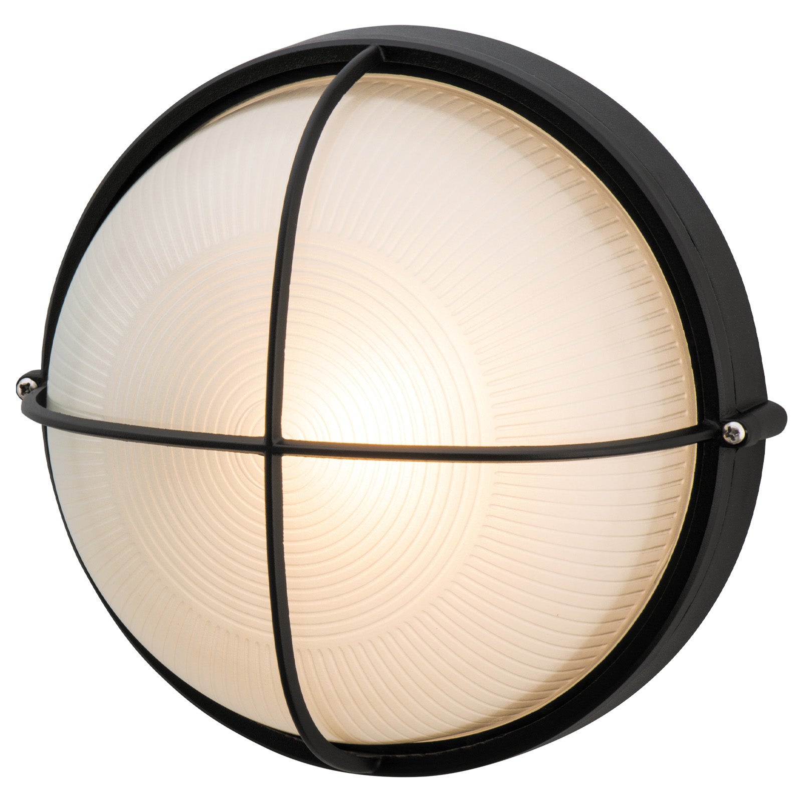 Arlec Large Kent Aluminium Bunker Light - bunker wall light