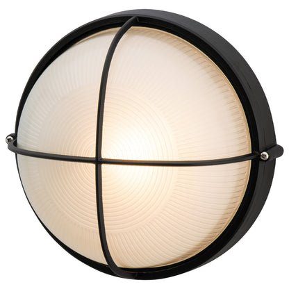 Arlec Large Kent Aluminium Bunker Light - bunker wall light