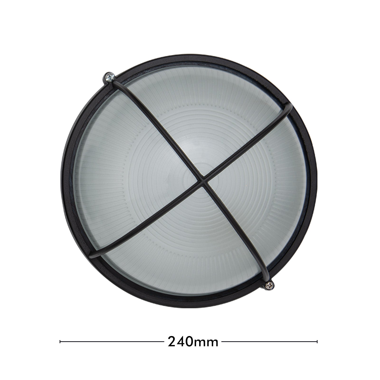 Arlec Large Kent Aluminium Bunker Light - bunker wall light
