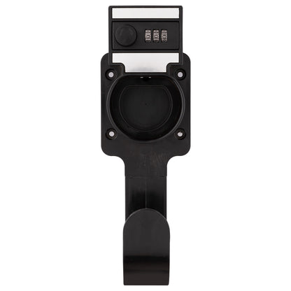 Lockable EV Charger Cable Holder by Arlec, secure wall-mounted storage for electric vehicle cables