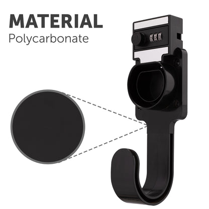 Lockable EV Charger Cable Holder by Arlec, secure wall-mounted storage for electric vehicle cables