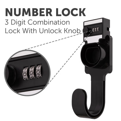 Lockable EV Charger Cable Holder by Arlec, secure wall-mounted storage for electric vehicle cables