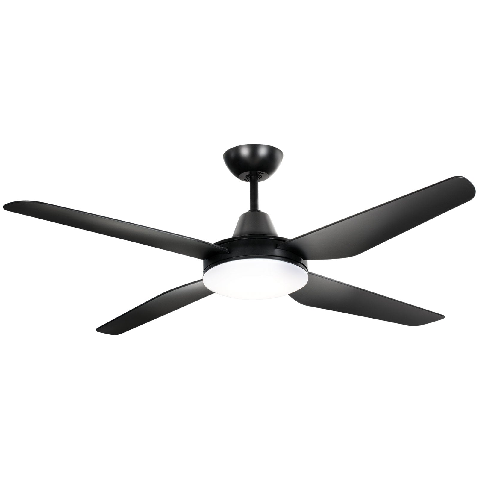 Arlec 130cm smart black ceiling fan with LED light and app control