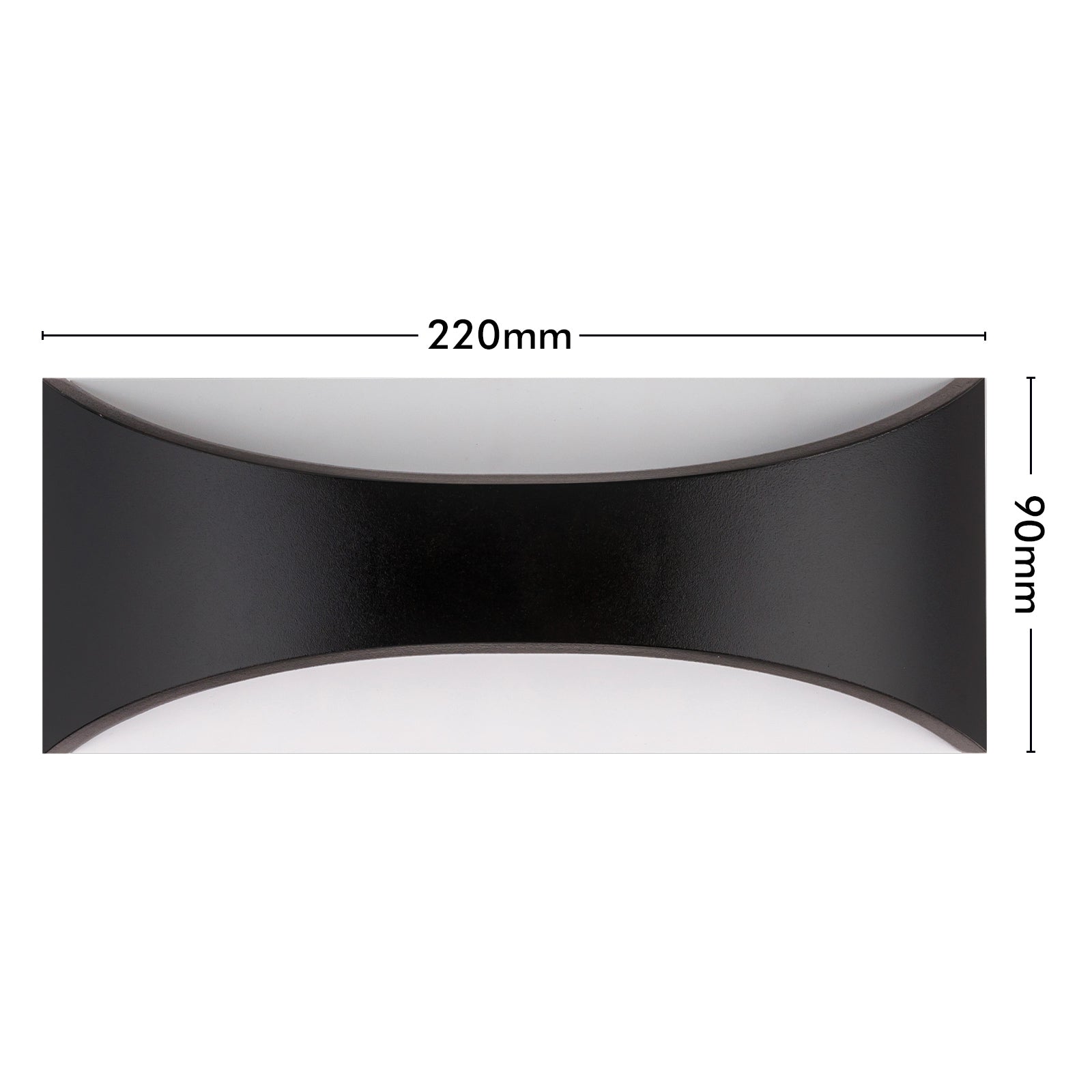 Arlec Marina CCT LED Exterior Wall Light Black - exterior wall light, energy efficient LED, CCT selectable light