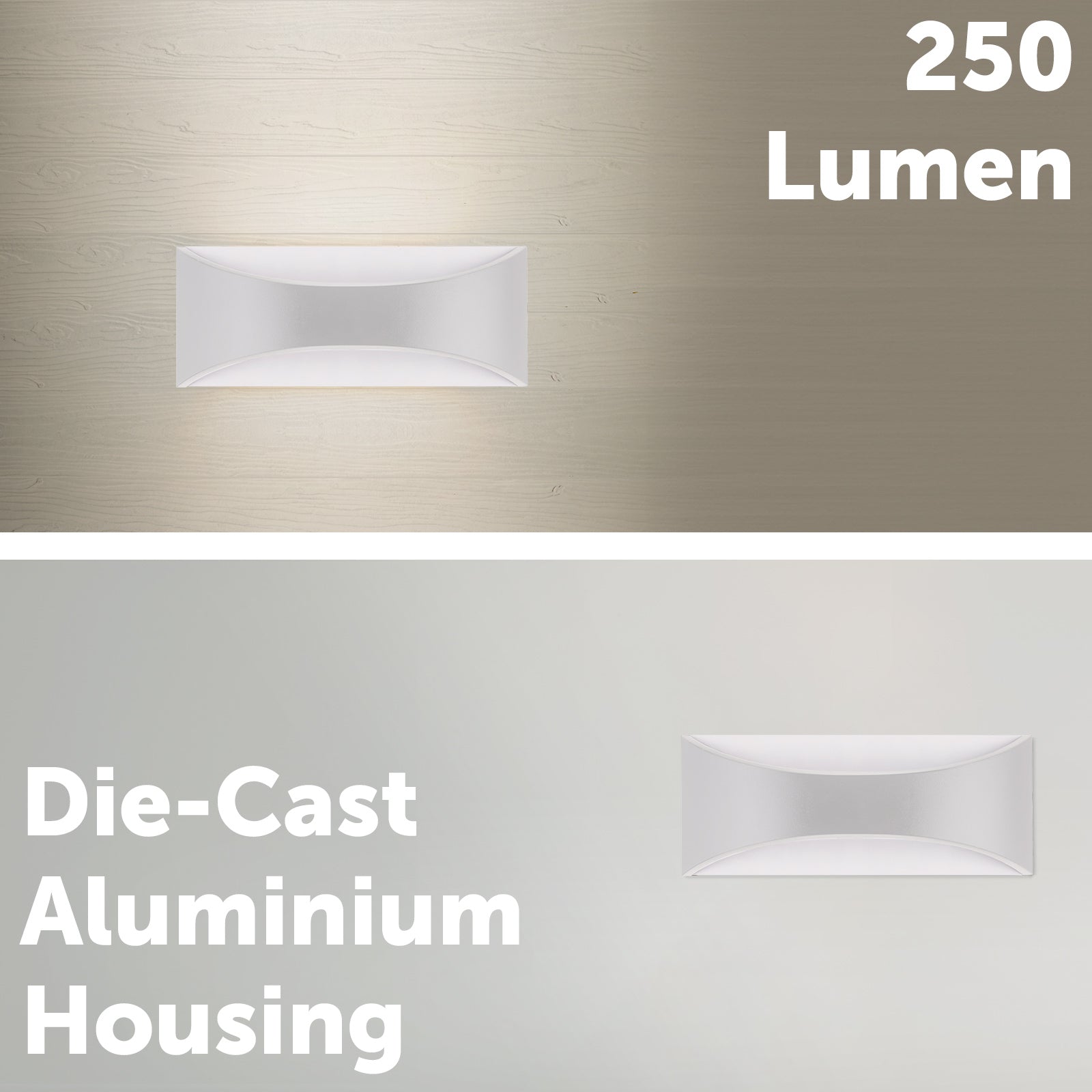 Arlec Marina CCT LED Exterior Wall Light White - exterior wall light, energy efficient LED, CCT selectable light