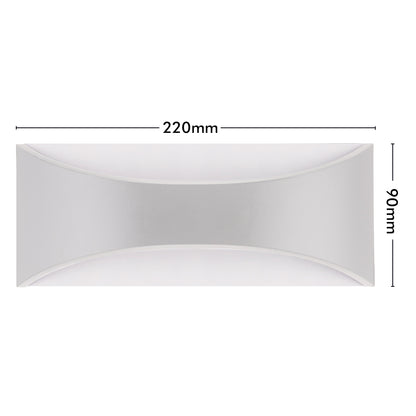 Arlec Marina CCT LED Exterior Wall Light White - exterior wall light, energy efficient LED, CCT selectable light