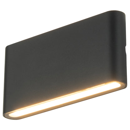 Arlec Medium Doppia LED CCT Slim Line Wall Light - exterior wall light, energy efficient LED, CCT selectable light