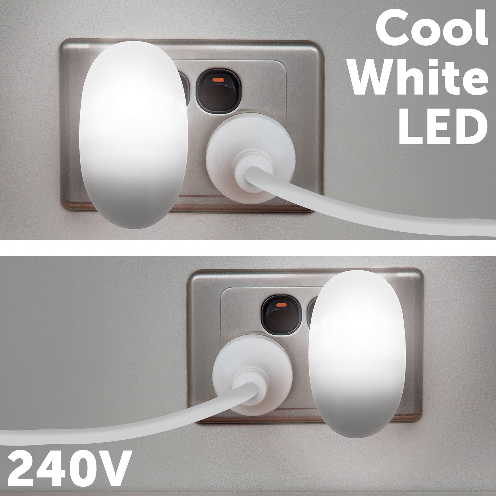 Arlec mini plug-in LED nightlight 3 pack with slim design and energy-saving light