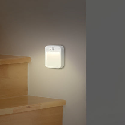 Arlec step light with motion sensor, rechargeable LED stair light, magnetic mount light