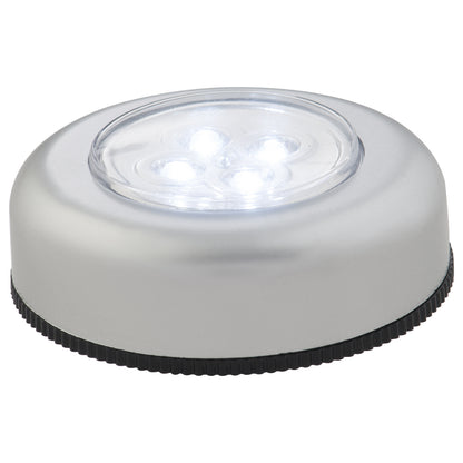 Arlec 3 pack mini push LED lights for cabinets, drawers, and night-time visibility