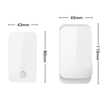Arlec Plug-in Door Chime With 100m Wireless Kinetic Push Button - White – wireless door chime, plug-in doorbell, kinetic push button chime