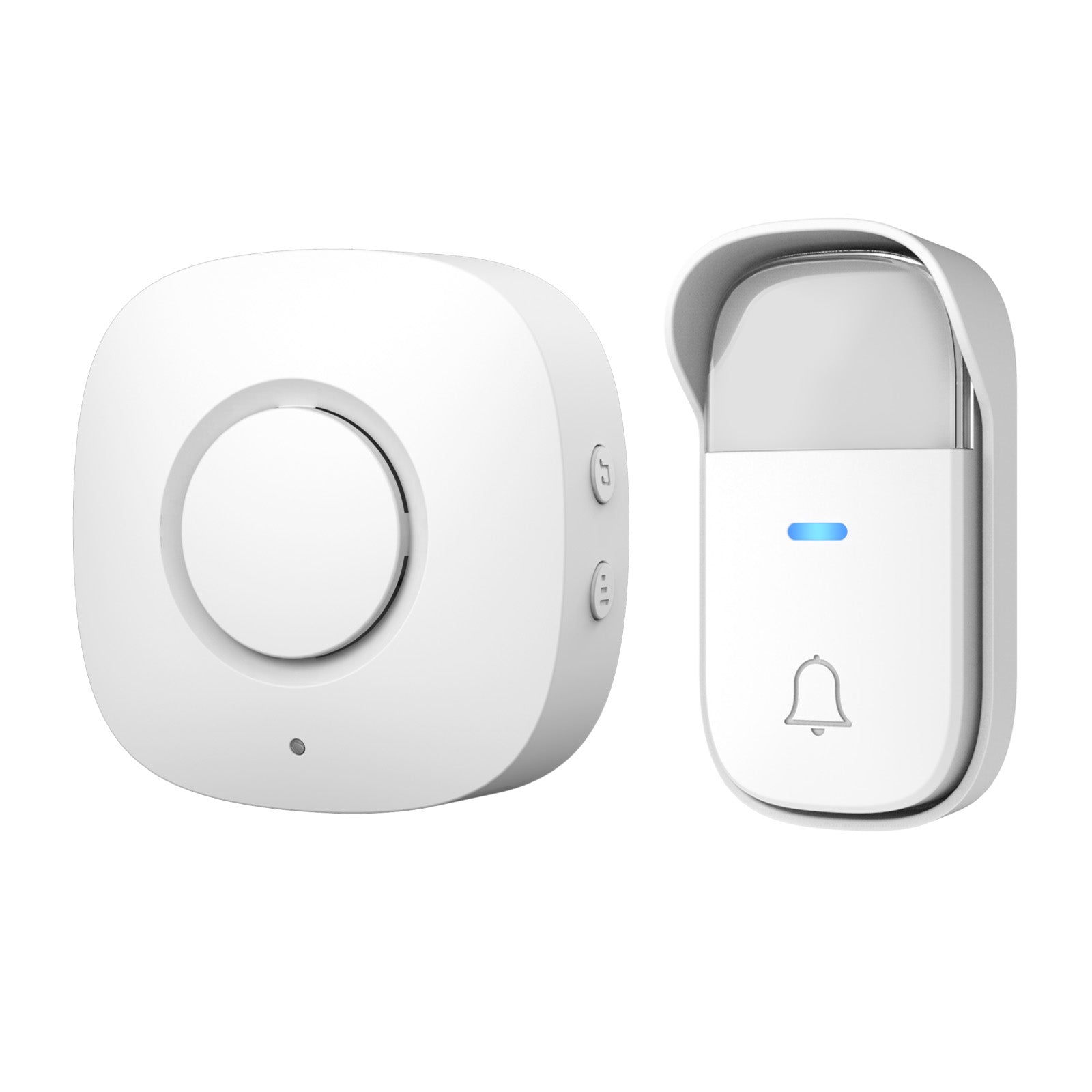 Arlec Plug-in Door Chime With 150m Wireless Kinetic Push Button - White – wireless door chime, plug-in doorbell, smart kinetic chime