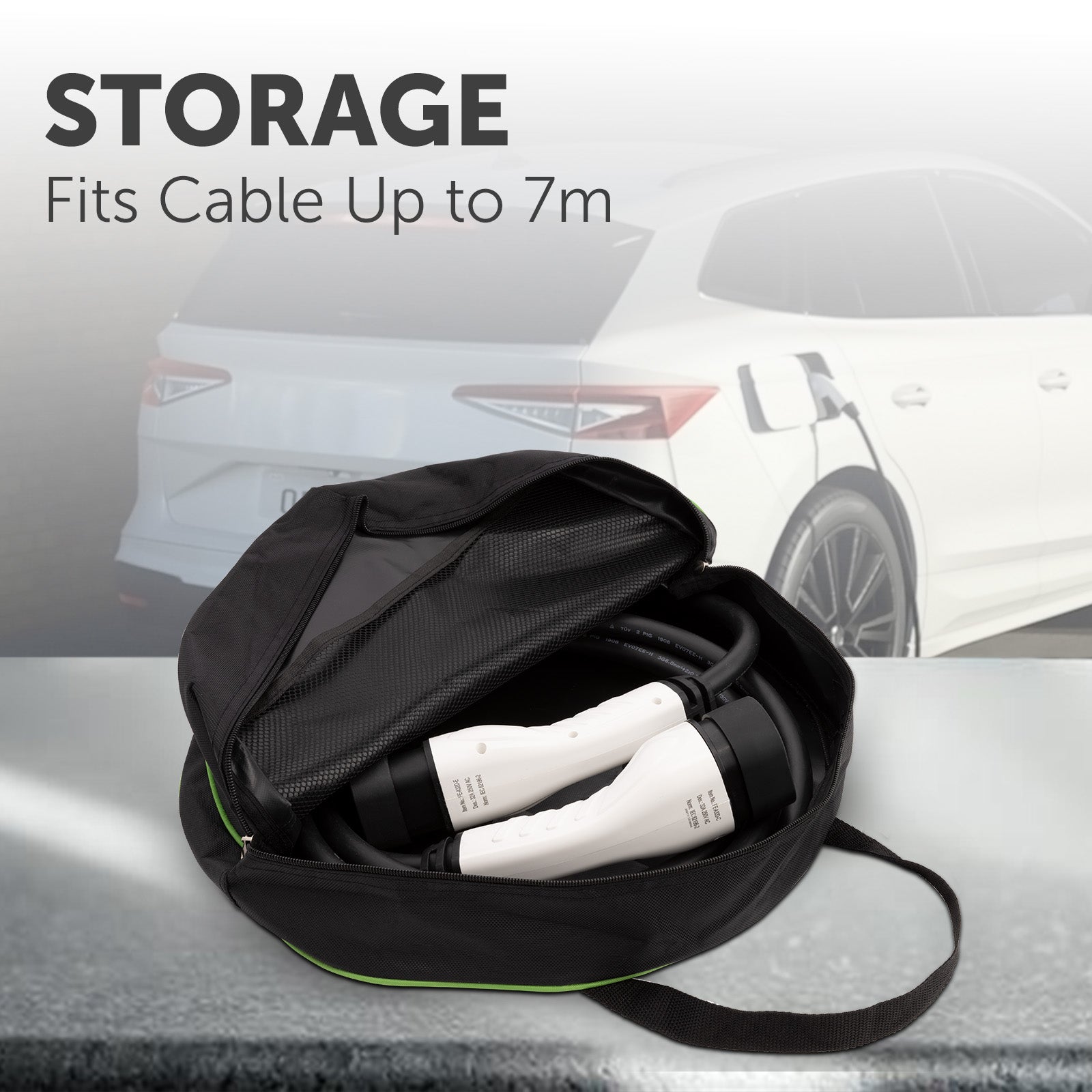 Arlec EV Charging Cable Storage Case, portable cable bag for electric vehicle charger accessories
