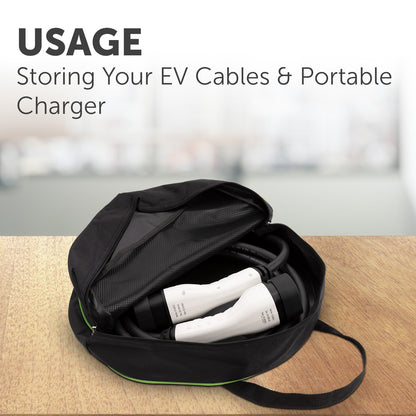 Arlec EV Charging Cable Storage Case, portable cable bag for electric vehicle charger accessories