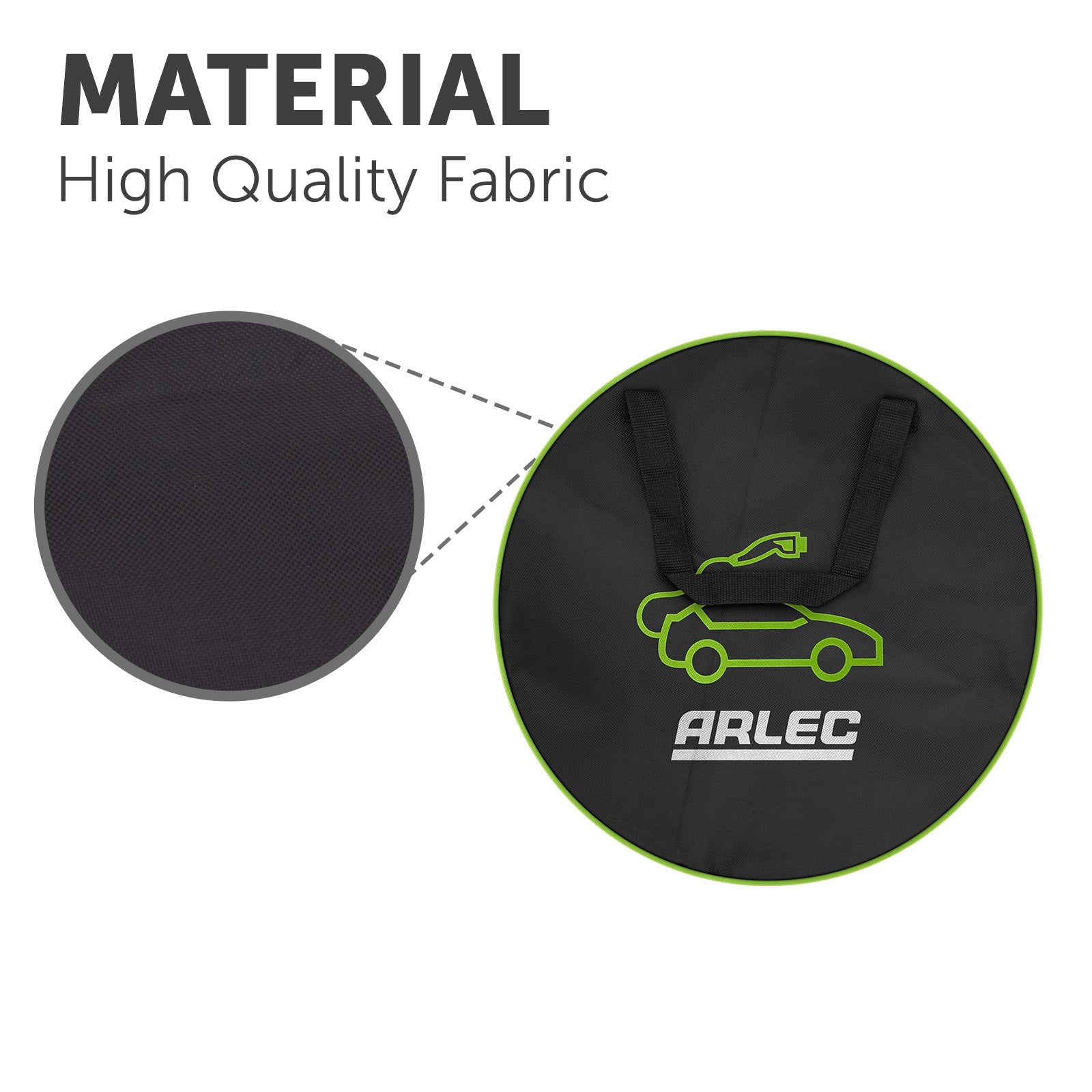 Arlec EV Charging Cable Storage Case, portable cable bag for electric vehicle charger accessories