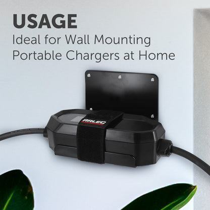 Arlec EV Charger Wall Mount Bracket for cable management, secure wall-mounted EV accessory for charging cable support