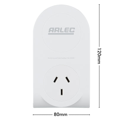 Retractable USB charger adaptor with extra USB port – Arlec 3-in-1 design