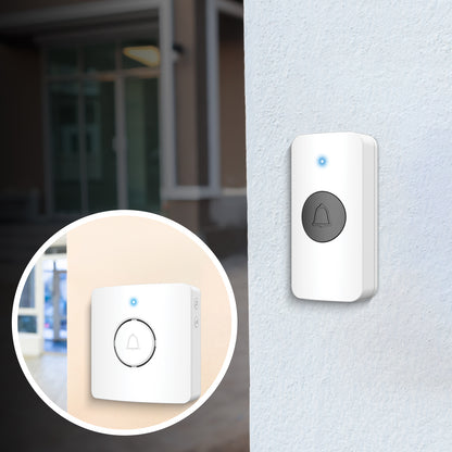 Arlec Premium 38 Sound Battery Powered Wireless Door Chime - Twin Pack – battery powered doorbell, twin pack door chime, smart wireless chime