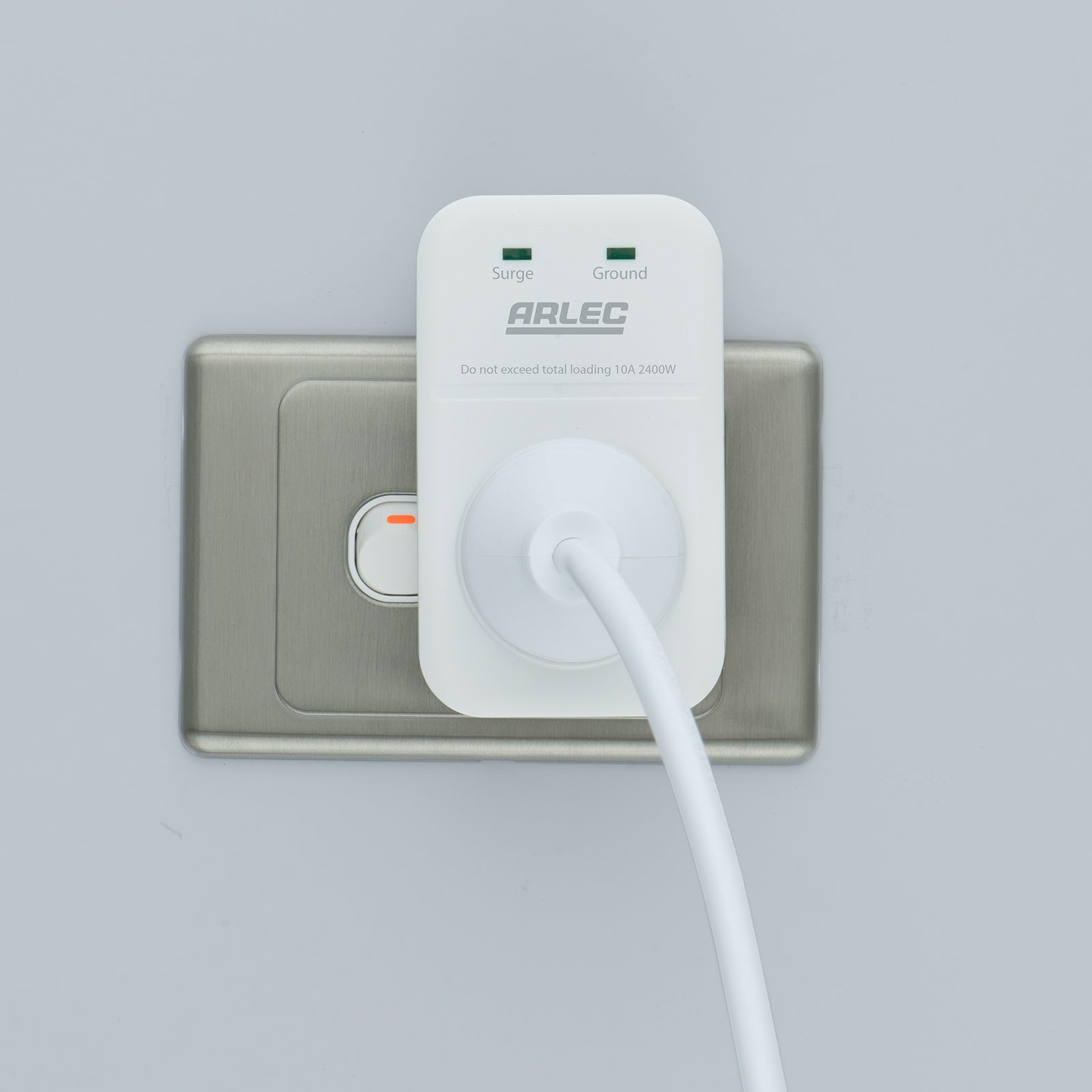 Premium 1 outlet surge protector adaptor for home appliances – Arlec with 1800 Joules protection