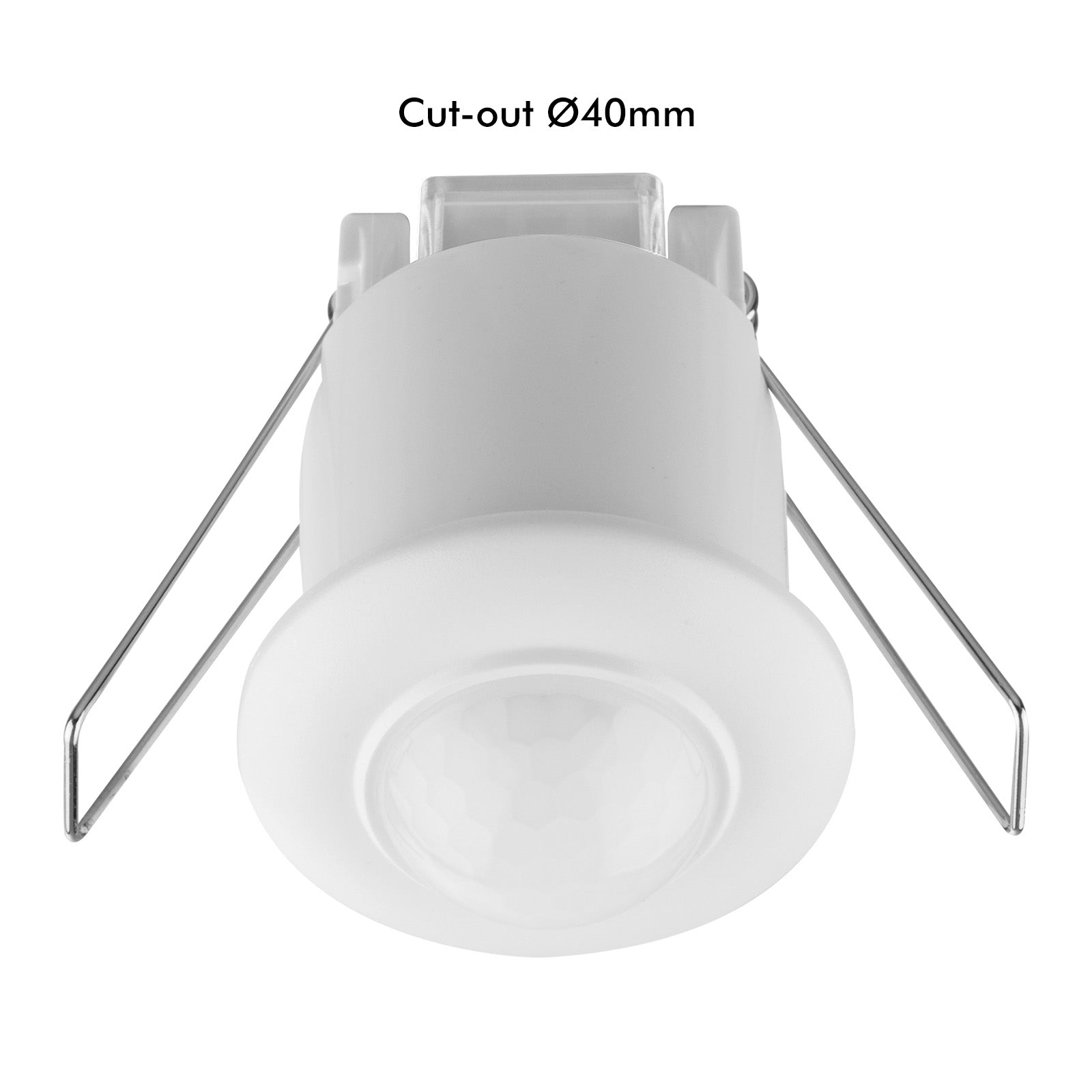 Arlec recessed motion sensor – 360° detection security sensor with adjustable timer, IP20 rating and manual override