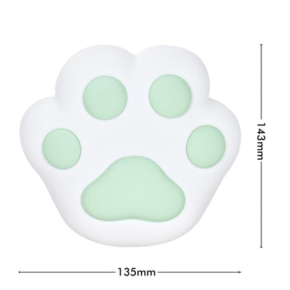 Arlec mint green cat paw LED night light with rechargeable battery for bedrooms