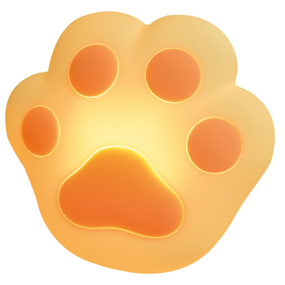 Arlec pink rechargeable cat paw night light with soft LED for nursery or bedroom