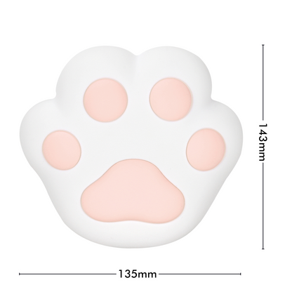 Arlec pink rechargeable cat paw night light with soft LED for nursery or bedroom