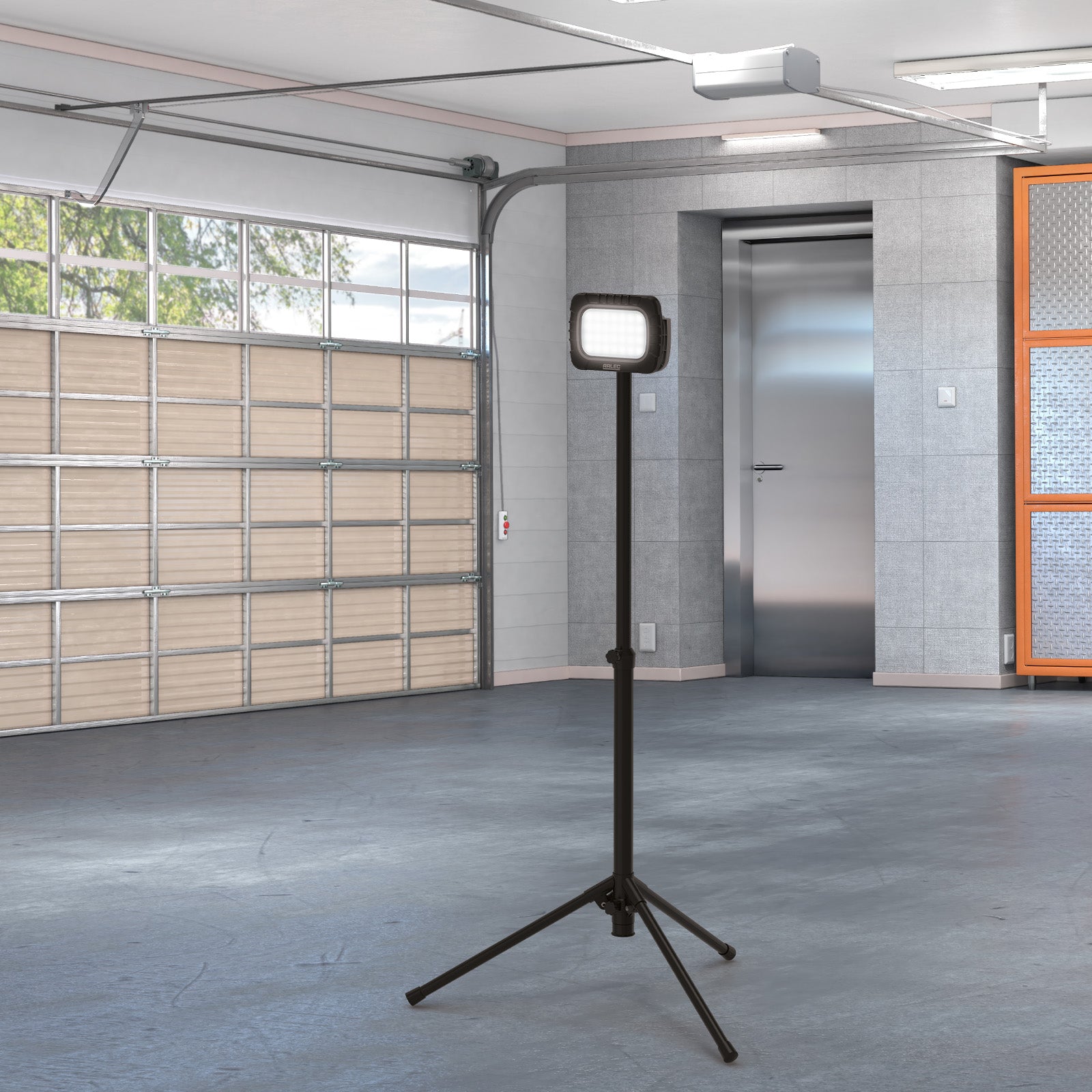 Arlec single-head 1000lm rechargeable tripod work light – USB-C, weatherproof