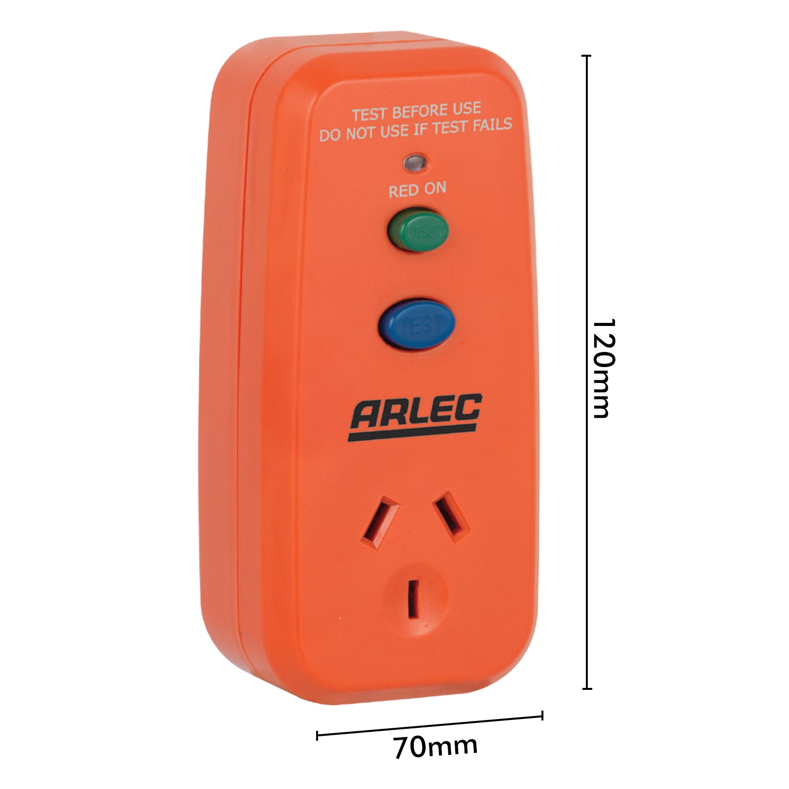 RCD safety switch adaptor for power protection – Arlec plug-in model