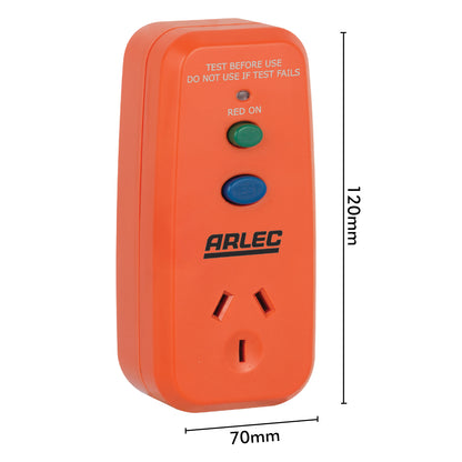 RCD safety switch adaptor for power protection – Arlec plug-in model