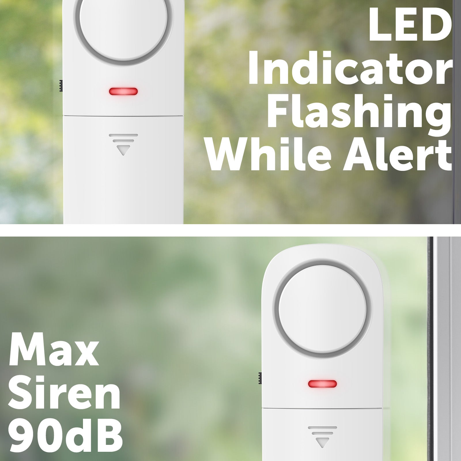 Arlec Slim Window Vibration Alarm – window door alarm, home security alarm, Arlec contact sensor