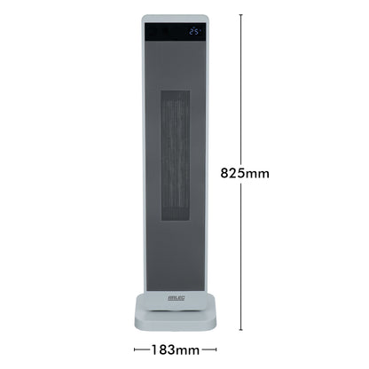 arlec 2400w smart tower heater – space-saving tower heater; grid connect room heater; remote control electric heater