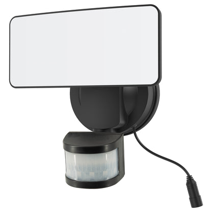 Arlec KETUPA 800 lumen hybrid solar security floodlight – PIR motion sensor, IP44 rated outdoor lighting