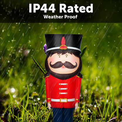 Arlec soldier festive stake light – solar-powered poly resin LED decoration for Christmas or garden